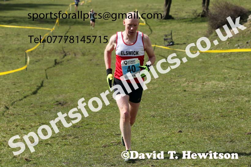Masters men 2021 NECAA Cross Country Relays, Thornley Farm, Peterlee, Saturday, April 10th. Photo: David T. Hewitson/Sports for All Pics